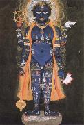 Ambrogio Lorenzetti vishnu visvarupa,preserver of the universe,represnted as the whole world oil
